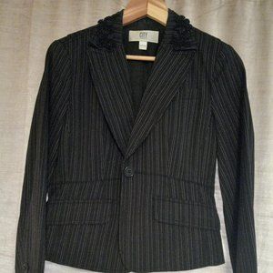 DKNY,  Petite Size 8, Blazer, Black, Beaded